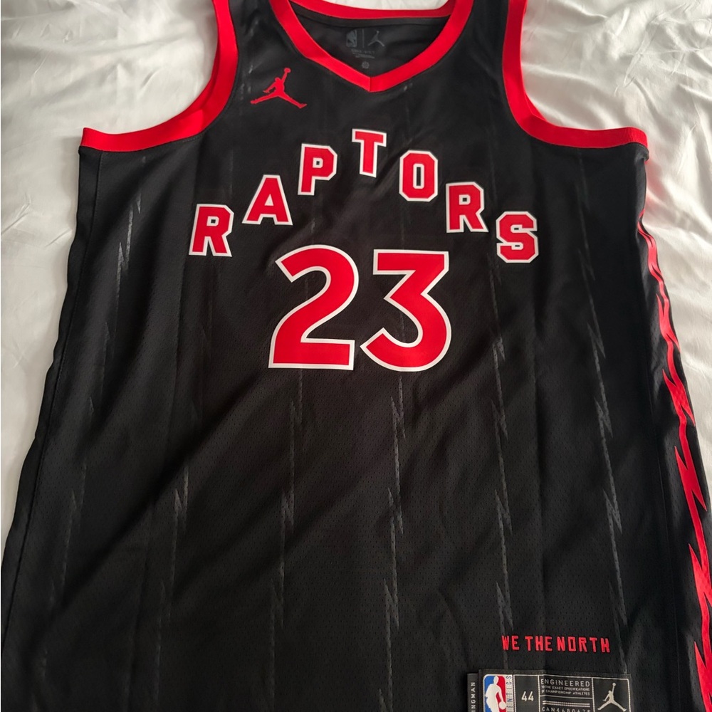 NBA Toronto Raptors Fred Vanvleet Black Alternate Basketball Jersey